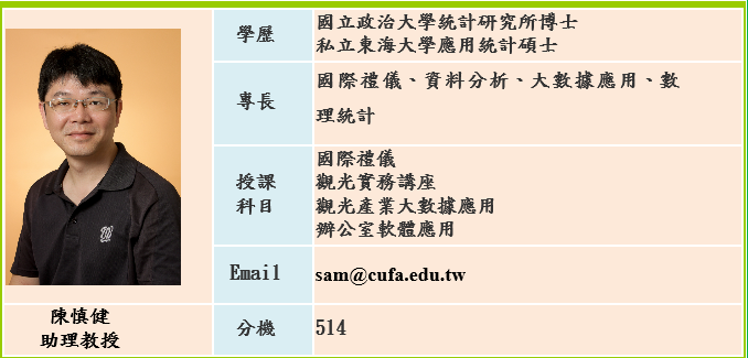 陳慎健  助理教授